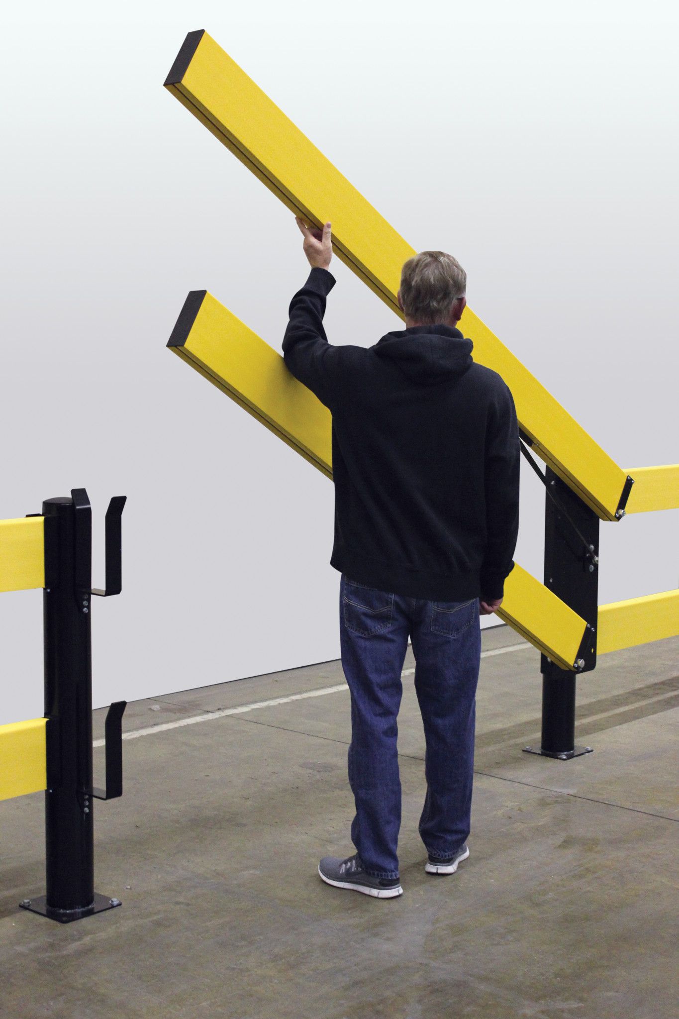 Safe-T-Gate Vertical Barrier - In Use
